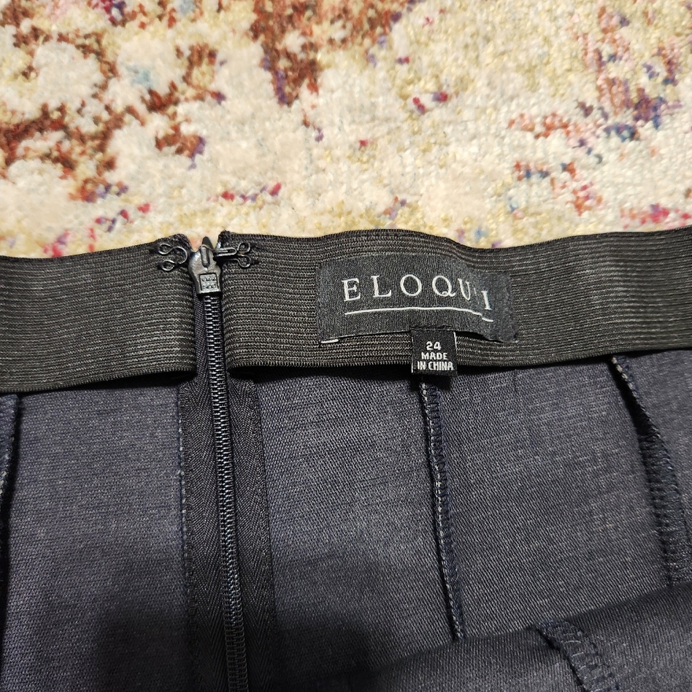 Eloquii Faux Leather Skirt Black Size 24 - Picture 3 of 11